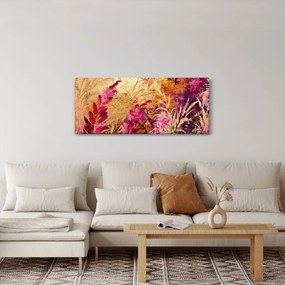 Tablou - Pictură abstractă de flori II. (120x50 cm)