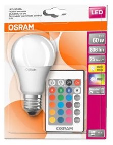 Bec LED RGB dimabil STAR+ A60 E27/9W/230V 2700K - Osram