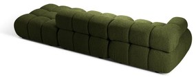Canapea modulară verde cu tapițerie din țesătură bouclé 288 cm Bellis – Micadoni