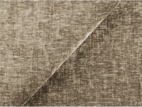 Colțar maro deschis extensibil cu tapițerie din chenille (cu colț pe partea stângă/cu șezlong) Kuki – Makamii