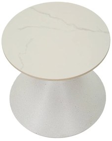 Măsuță auxiliară rotundă cu blat ceramic ø 45 cm Fush – Mauro Ferretti