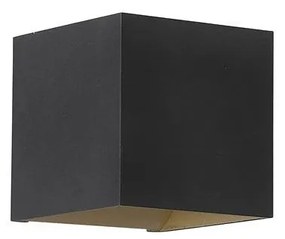 Aplica iluminat ambiental metal negru auriu Newton Square