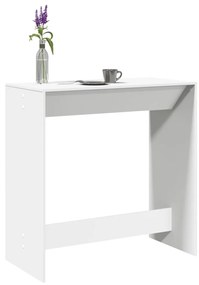 854427 vidaXL Masă de bar, alb, 102x50x103,5 cm, lemn prelucrat