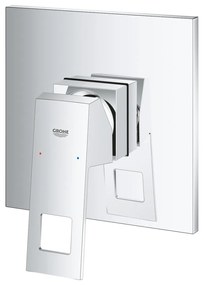 Bateri dus Grohe Eurocube, aparenta, monocomanda, 1 iesire, crom - 24061000