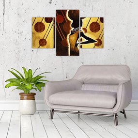 Tablou cu pictură artistică străveche (90x60 cm)