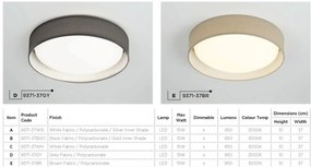 Lustra LED moderna 37cm Gianna negru/auriu 9371-37BGO SRT