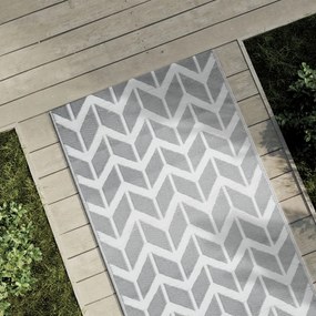 vidaXL Covor de exterior, ARAKIL gri, 80x250 cm, PP