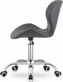 OFERTA Scaun de birou gri AVOLA din piele ecologica II. calitate