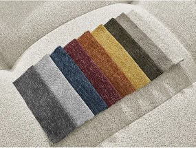 Colțar alb extensibil/cu spațiu de depozitare cu tapițerie din chenille (cu colț pe partea stângă/cu șezlong) Roxelane – Bobochic Paris