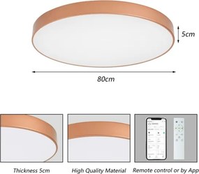 Brilagi-LED Lampă dimabilă pentru piscină POOL SMART LED/100W/230V 80 cm Wi‑Fi Tuya bronz+ cu telecomandă