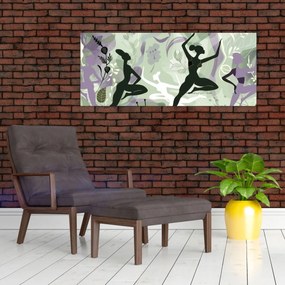 Tablou - Ilustrație de dansatori (120x50 cm)