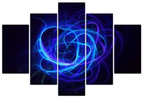 Tabloul cu ghem albastru abstract (150x105 cm)