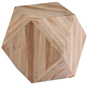 vidaXL Masă laterală, 40 x 40 x 40 cm, lemn de tec reciclat