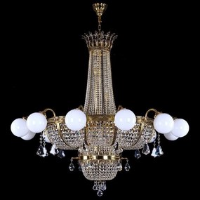 Candelabru dimensiuni mari XXL Cristal Bohemia Exclusive EURYDIKA