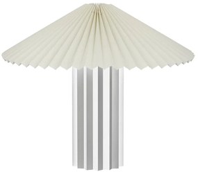 Veioză albă-argintie cu intensitate reglabilă cu abajur textil (înălțime 36 cm) Taite – Blomus