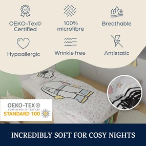 sleepwise, Soft Wonder Kids-Edition, lenjerie de pat, 100 x 135 cm, 40 x 60, respirabil, microfibră