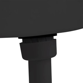 Rezervor de toaleta cu admisie de apa pe fund, 3/6 L, negru