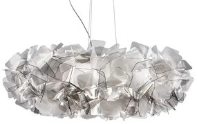 Lustra design unicat realizata manual Clizia Fume, 78cm