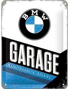 Placă metalică BMW - Garage, ( x  cm)