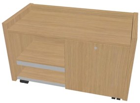 Comodă mobilă Verno 100 x 50 cm, dreapta, stejar deschis