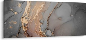 Tablou - Marmură gri-auriu (120x50 cm)