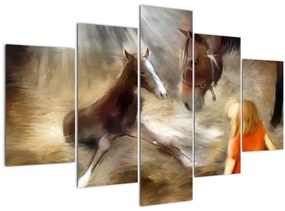 Tablou - Bine ai venit, căluțul mic (150x105 cm)