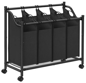 Coș pentru rufe LINA, negru