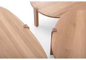 Măsuță de cafea în culoare naturală din lemn de stejar 100x180 cm Kulin – Gazzda