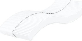 vidaXL Saltea din spumă, alb, 100x210 cm, duritate H2 H3