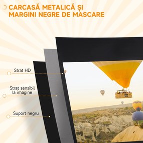 HOMCOM Ecran de Proiectie 84 Inci cu Suport, Portabil | Aosom Romania