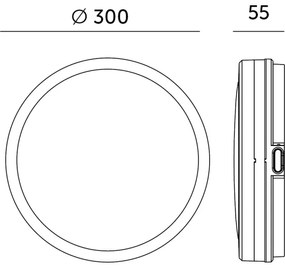 Plafonieră LED pentru baie NAIROS LED/18W/230V 3000/4000/6500K IP65 alb