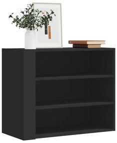 vidaXL Dulap de perete, negru, 75x35x60 cm, lemn prelucrat