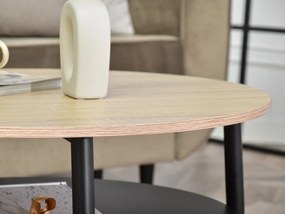 Măsuță de cafea Randolf Xl (sonoma + negru). 1111705