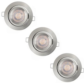 Ledvance - Set de 3 spoturi LED încastrate SIMPLE, reglabile, 4,9W/230V