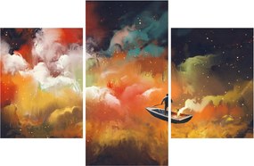 Tablou - Om navigând prin spațiu (90x60 cm)