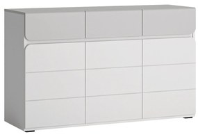 Comoda ALBI, alb, PAL laminat, 126x42x77 cm