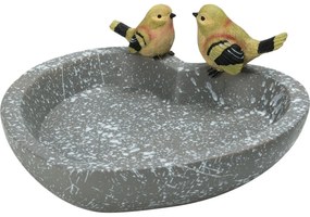 Hrănitor pentru păsări Inimă, 25,4 x 25,4 x 10,5cm, polystone