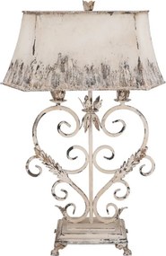Lampa Shabby Chic Heart rasina si metal h 78 cm