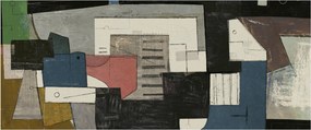 Tablou - Abstracție cubism (120x50 cm)