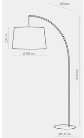 Lampadar HANG 1xE27/25W/230V negru