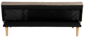 Canapea bej extensibilă cu tapițerie din chenille 175 cm – Ixia