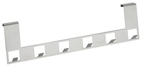 Cuier suspendat pentru ușă cu 6 cârlige Wenko Anzio, argintiu