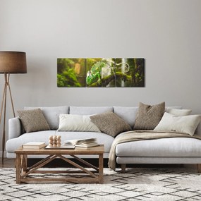 Tablou cu șopârlă (cu ceas) (90x30 cm)