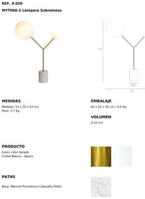 Lampa de masa eleganta design minimalist Golden