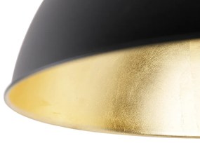 Plafoniera neagră cu auriu reglabilă de 42 cm - Magnax