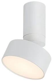 Plafoniera LED tip spot aplicat din metal alb reglabila Ovidia D-11cm