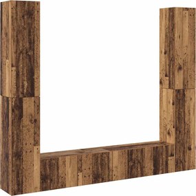 vidaXL Dulapuri TV montate pe perete 6 buc Lemn vechi lemn prelucrat