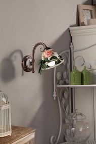 Aplica de perete design clasic realizat manual din ceramica NAPOLI