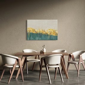 Tablou - Textura cu decor auriu (90x60 cm)