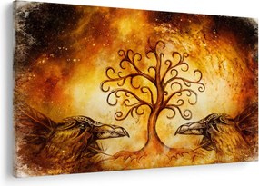 Tablou natural abstract cu copac (90x60 cm)